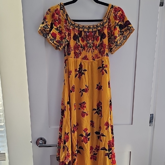 Lulu's Yellow and Red Floral Maxi Dress - Picture 8 of 13